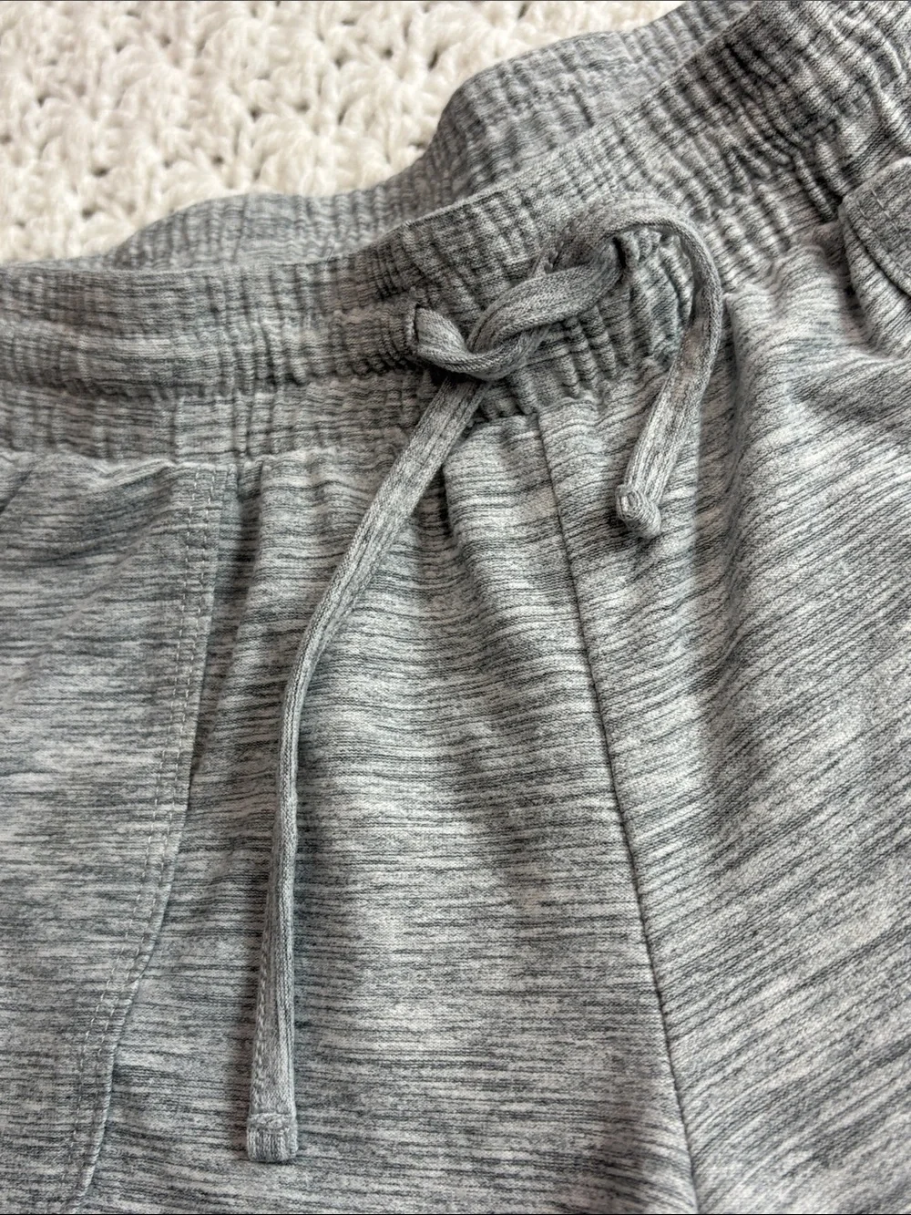Old Navy Active Breathe On Heather Gray Athletic Drawstring Shorts Girls M (8) !